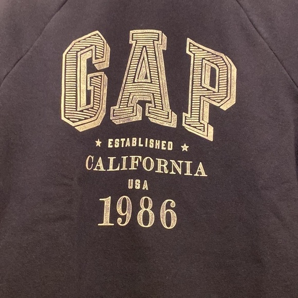 GAP NAVY COTTON BLEND SWEATSHIRT. UNISEX ICONIC STAPLE MODEL. SIZE XL - Picture 2 of 8